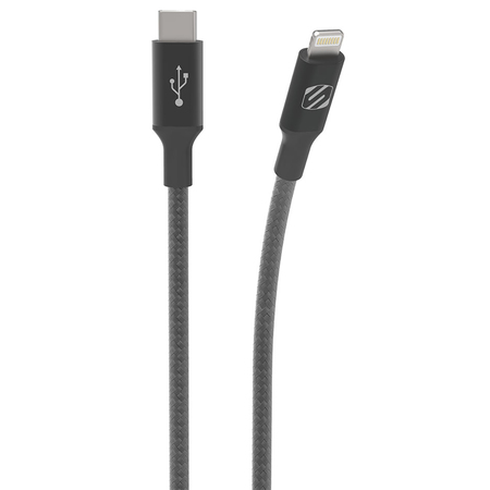 SCOSCHE SC BRAIDED 4ft LIGHTNING TO C CABLE- GRA CI4B4SGSP